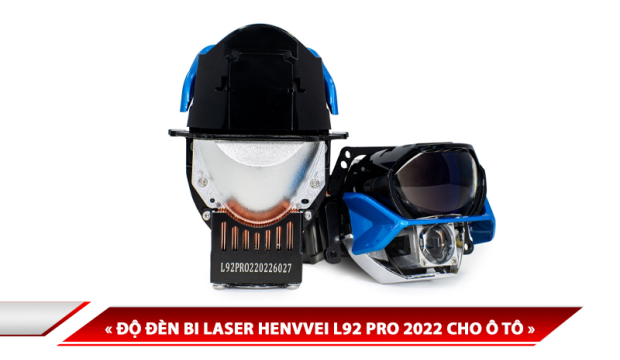 ĐỘ ĐÈN BI LASER HENVVEI L92 PRO 2022 CHO Ô TÔ